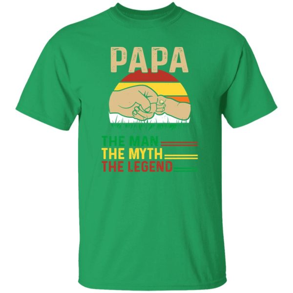 Papa The Man The Myth The Legend Hand Touch Vintage Shirt