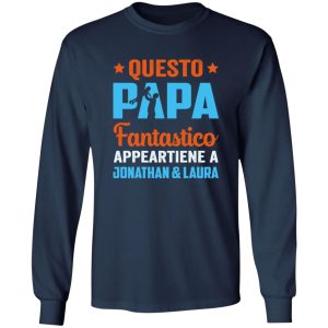 Questo Papa Fantastico Appa Appartiene A Jonathan & Laura Amazing Dad Father’s Day Shirt