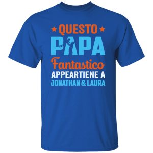 Questo Papa Fantastico Appa Appartiene A Jonathan & Laura Amazing Dad Father’s Day Shirt