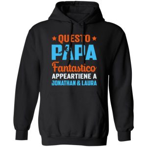 Questo Papa Fantastico Appa Appartiene A Jonathan & Laura Amazing Dad Father’s Day Shirt