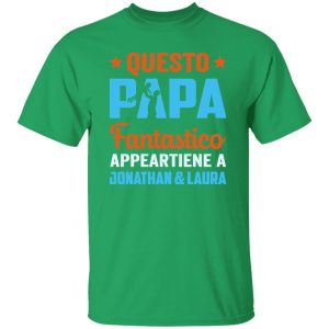 Questo Papa Fantastico Appa Appartiene A Jonathan & Laura Amazing Dad Father’s Day Shirt