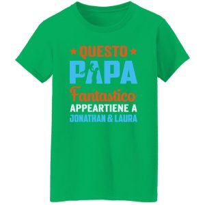 Questo Papa Fantastico Appa Appartiene A Jonathan & Laura Amazing Dad Father’s Day Shirt