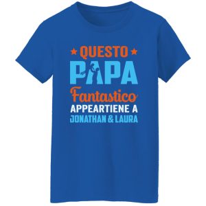 Questo Papa Fantastico Appa Appartiene A Jonathan & Laura Amazing Dad Father’s Day Shirt