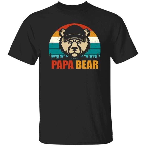 Papa Bear Father’s Day Animal Lover Vintage Shirt