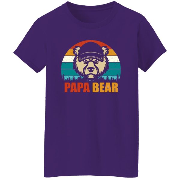 Papa Bear Father’s Day Animal Lover Vintage Shirt