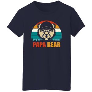 Papa Bear Father’s Day Animal Lover Vintage Shirt