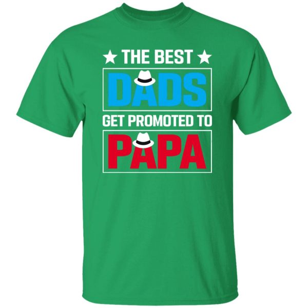 The Best Dads Get Promoted To Papa Father’s Day Shirt