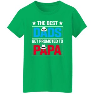 The Best Dads Get Promoted To Papa Father’s Day Shirt