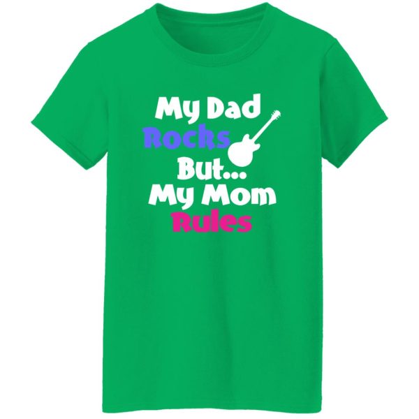 Dad Rocks But Mom Rules Shirt