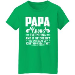Papa Knows Everything And If He Doesn’t He Can Make Up Something Really Fast Shirt