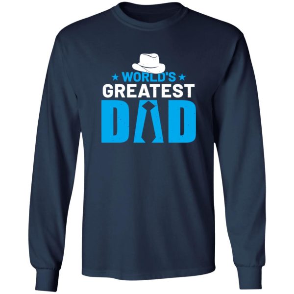 World’s Greatest Dad Necktie Cowboy Hat Father’s Day Shirt