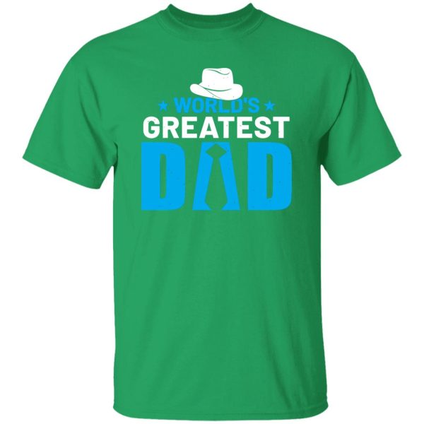 World’s Greatest Dad Necktie Cowboy Hat Father’s Day Shirt