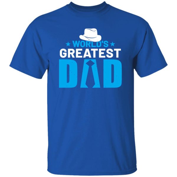 World’s Greatest Dad Necktie Cowboy Hat Father’s Day Shirt