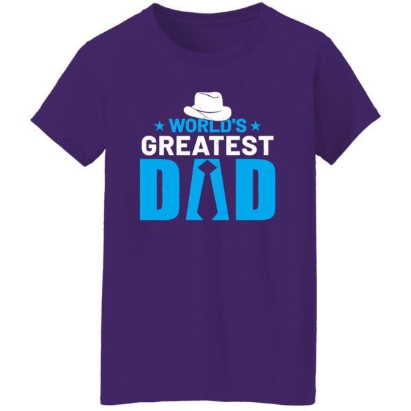 World’s Greatest Dad Necktie Cowboy Hat Father’s Day Shirt