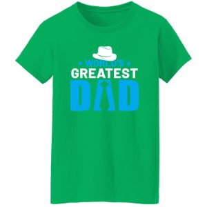 World’s Greatest Dad Necktie Cowboy Hat Father’s Day Shirt