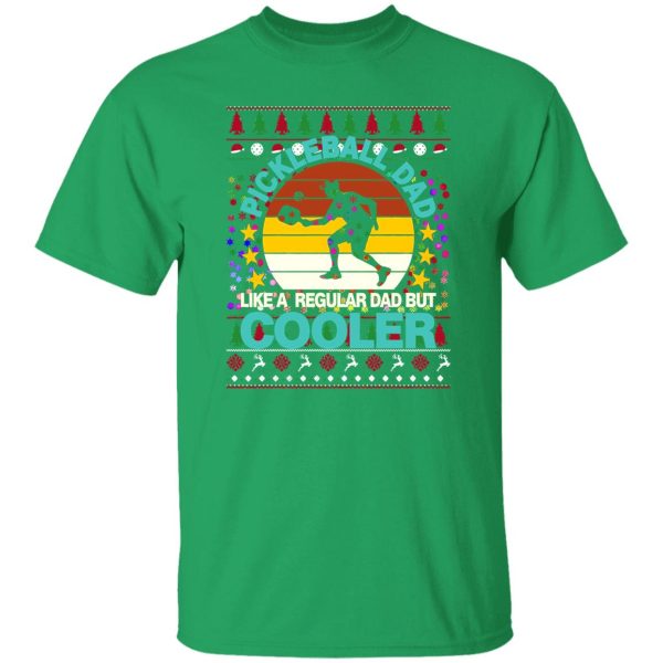 Vintage Pickleball Dad Like A Regular Dad But Cooler Ugly Christmas Shirt