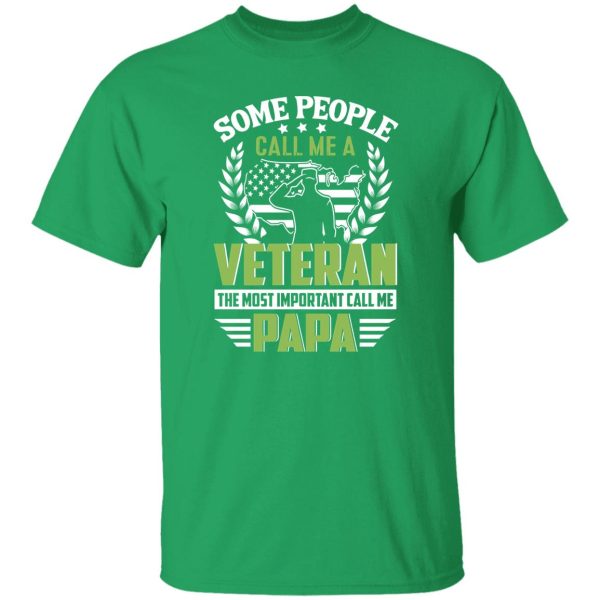 Some People Call Me A Veteran The Most Important Call Me Papa Shirt