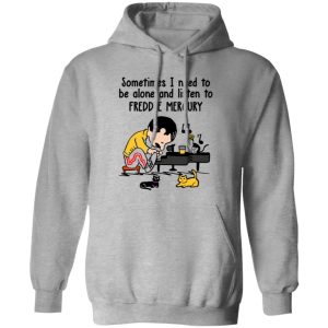 Charlie Brown Sometimes I Need To Be Alone And Listen To Freddie Mercury Shirt