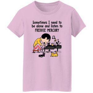 Charlie Brown Sometimes I Need To Be Alone And Listen To Freddie Mercury Shirt