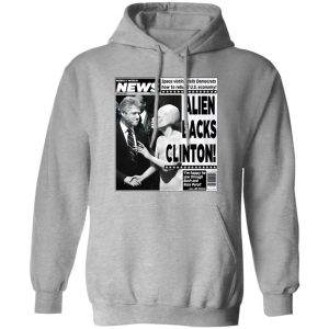 Vintage World News Alien Backs Clinton Shirt