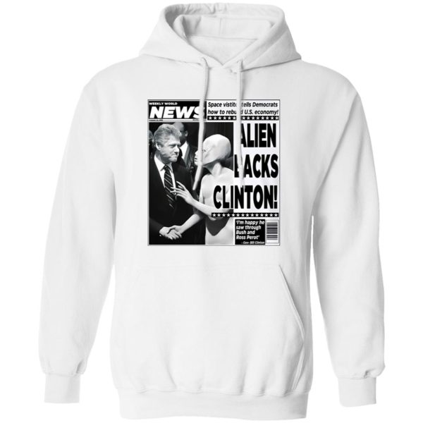 Vintage World News Alien Backs Clinton Shirt