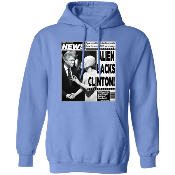 Vintage World News Alien Backs Clinton Shirt