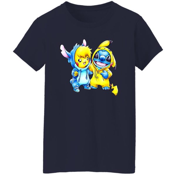 Cute Stitch Pokemon Shirt