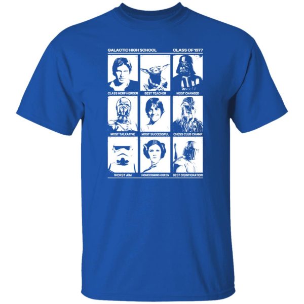 Star Wars Galactic High School Class Of 1977 Yearbook Shirt