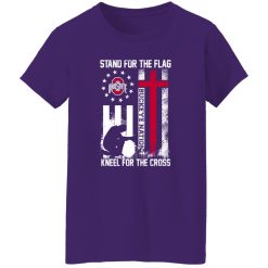 Ohio State Buckeyes Stand For The Flag Kneel For The Cross Buckeye Nation Shirt