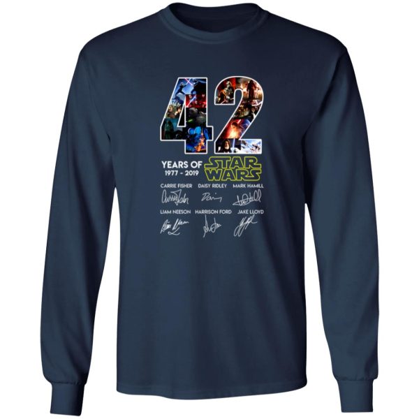 42 Years Of Star Wars 1977 2019 Signatures Shirt