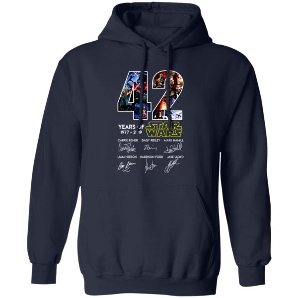 42 Years Of Star Wars 1977 2019 Signatures Shirt