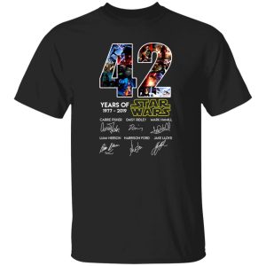 42 Years Of Star Wars 1977 2019 Signatures Shirt