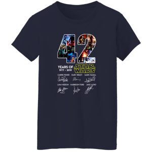 42 Years Of Star Wars 1977 2019 Signatures Shirt