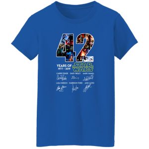 42 Years Of Star Wars 1977 2019 Signatures Shirt