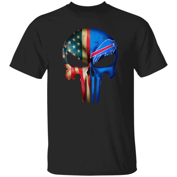 The Punisher Skull Flag Buffalo Bills Shirt