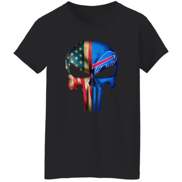 The Punisher Skull Flag Buffalo Bills Shirt