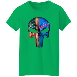 The Punisher Skull Flag Buffalo Bills Shirt