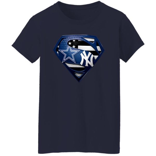 New York Jets And New York Yankees Superman Shirt