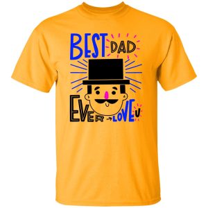 Hand drawn father's day with hat and mustache Shirt