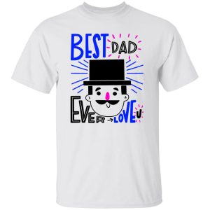 Hand drawn father's day with hat and mustache Shirt