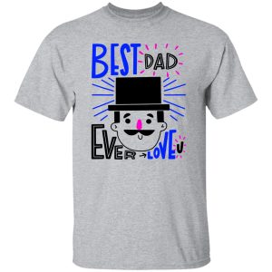 Hand drawn father's day with hat and mustache Shirt