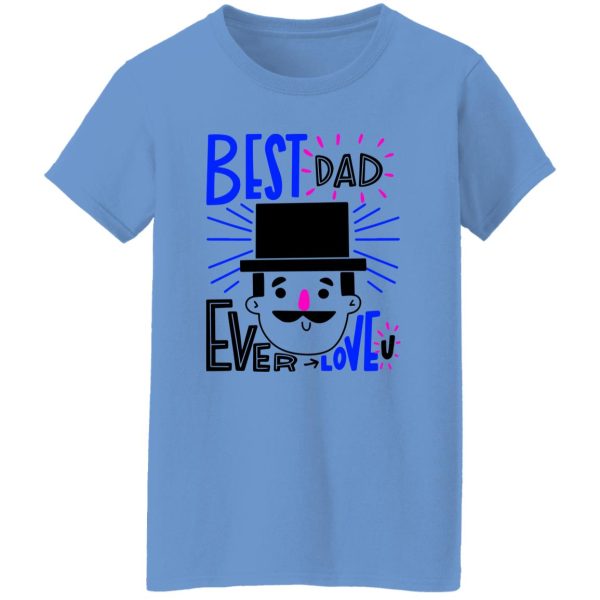 Hand drawn father's day with hat and mustache Shirt