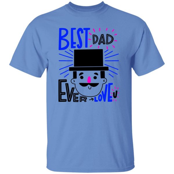 Hand drawn father's day with hat and mustache Shirt