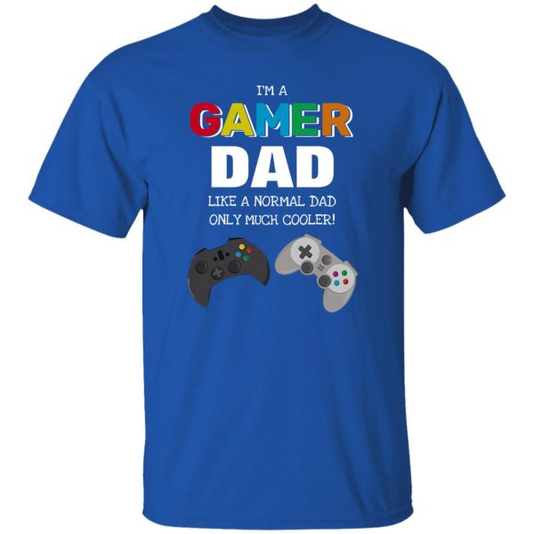 Cool Colorful 'GAMER' DAD Father's Day Shirt