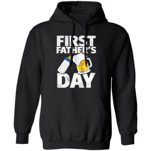 First Father’s Day Gifts Beer Baby Bottle Shirt