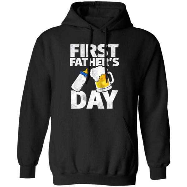 First Father’s Day Gifts Beer Baby Bottle Shirt