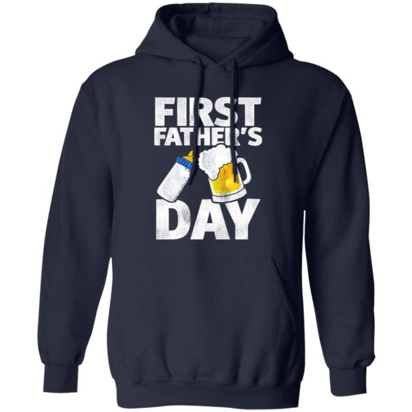 First Father’s Day Gifts Beer Baby Bottle Shirt