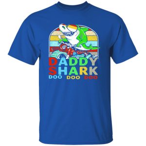 Vintage Biker Daddy Shark Doo Doo Doo Shirt