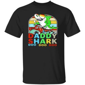 Vintage Biker Daddy Shark Doo Doo Doo Shirt