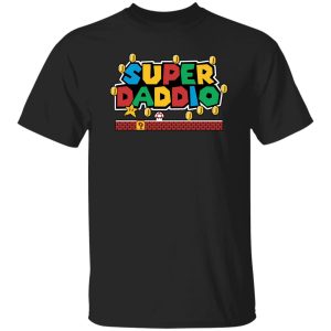 SUPER DADDIO Gamer Dad Gift Shirt